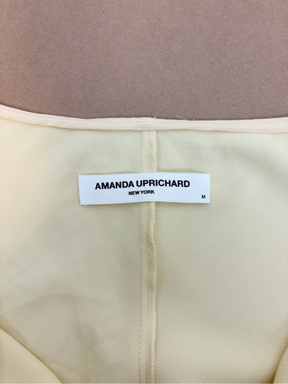 Amanda Uprichard Ashton Maxi Dress in Cornsilk Size M - Picture 10 of 14